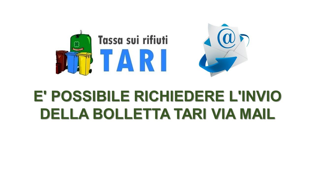 TARI VIA E-M@IL -  ISCRIVITI AL NUOVO SERVIZIO